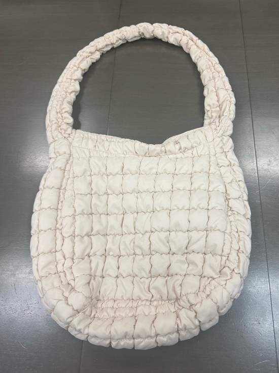 Forever 21 Handbags - Forever 21 Soft Cream Large Quilted Shoulder Bag